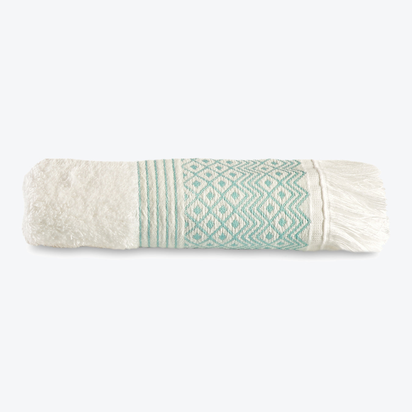 Diamond Jacquard Tassel Towels 100% Cotton