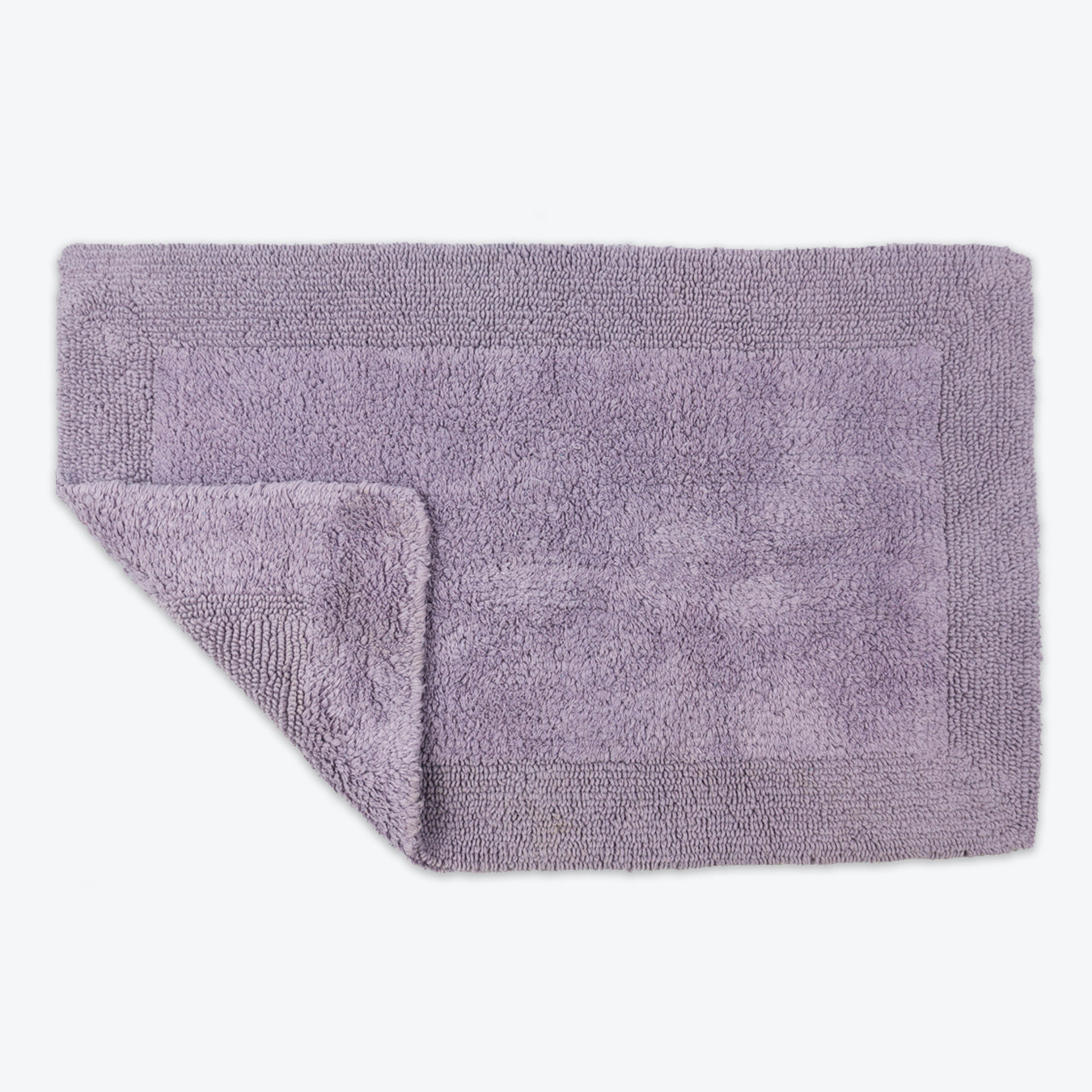 Heather Reversible Cotton Large Bath Mat - Luxury Thick Bathmat