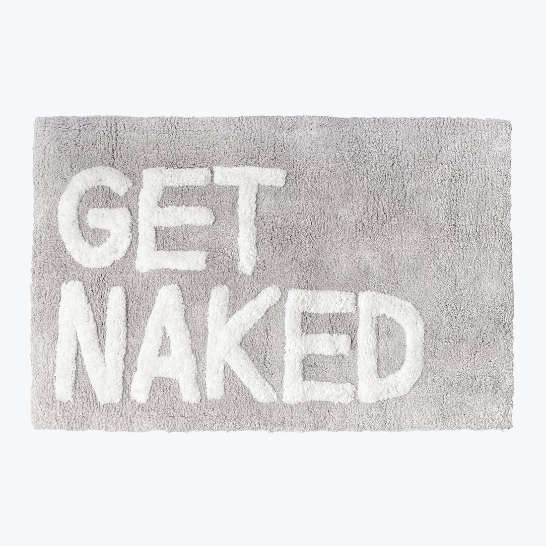 Get naked bath mat in grey