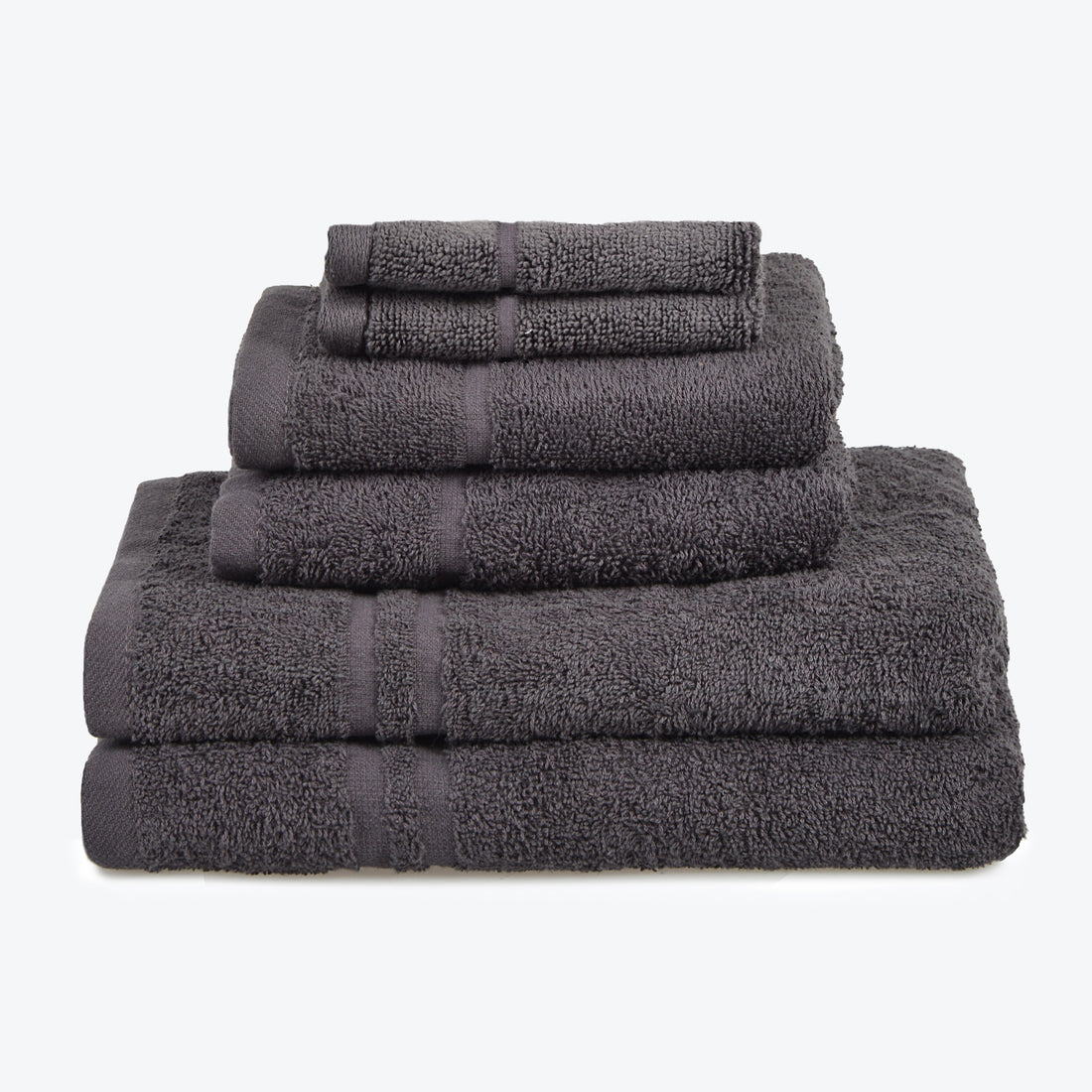Hotel Quality Towel Bale - Charcoal 6pc Towel Set