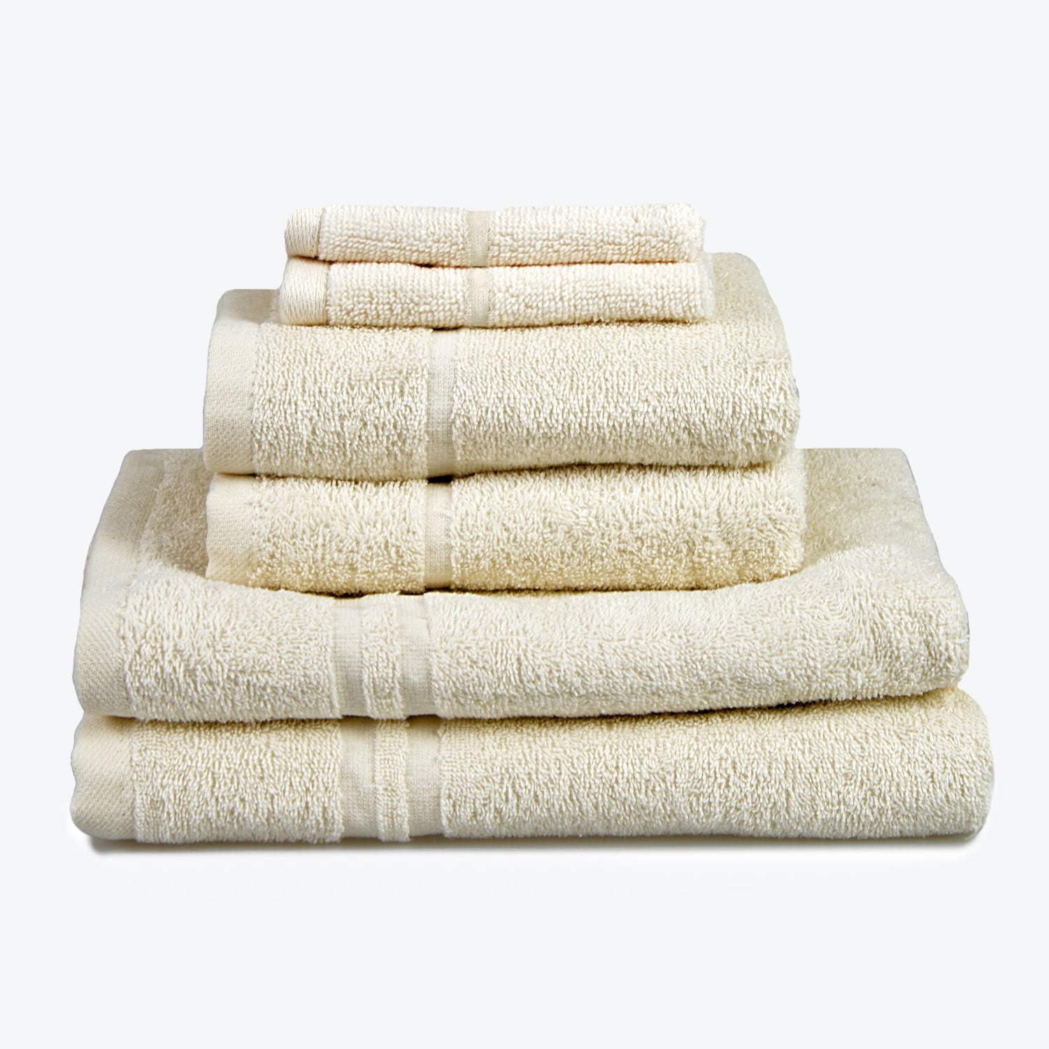 Hotel Quality Towel Bale - Cream 6pc Towel Set