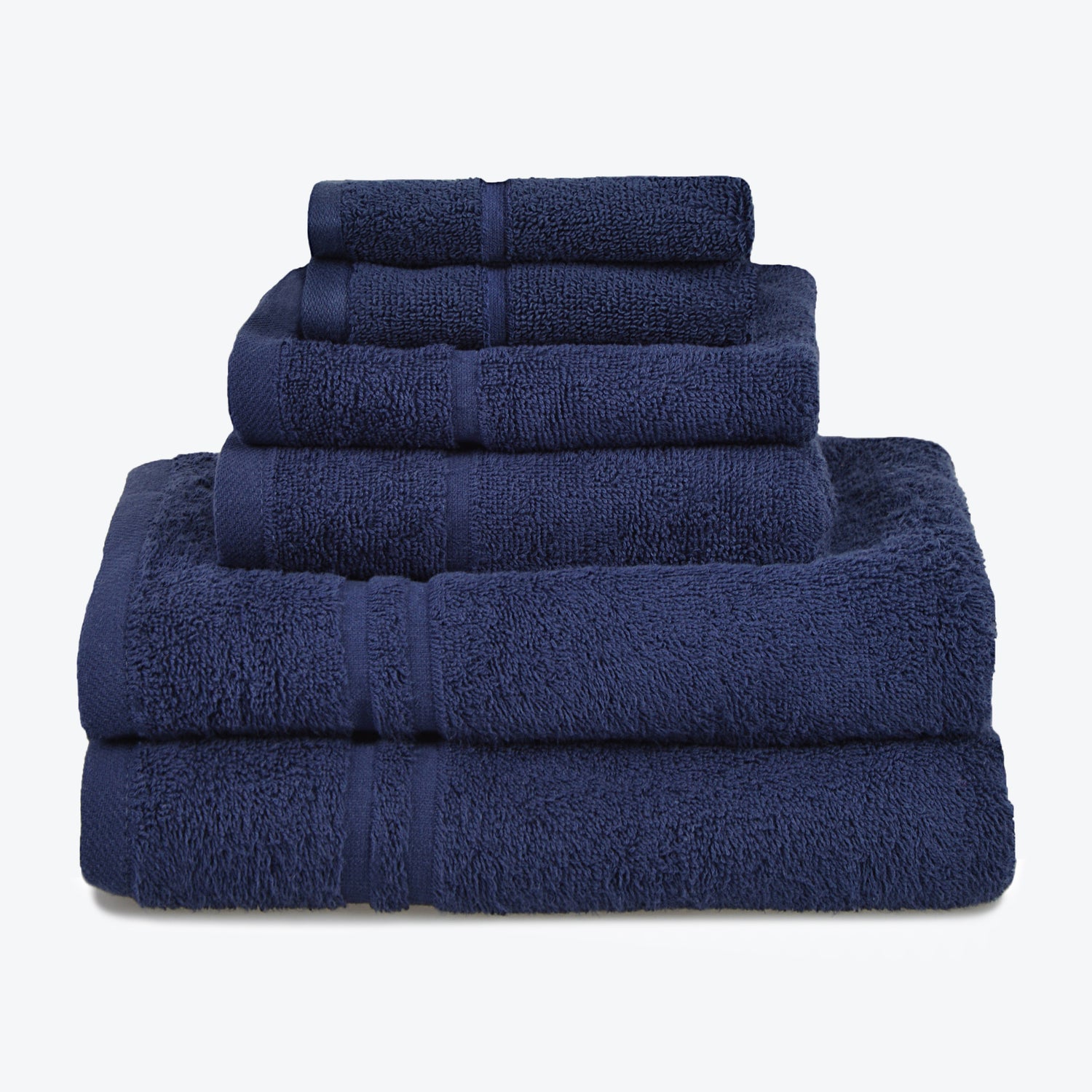 Hotel Quality Towel Bale - Navy Blue 6pc Towel Set