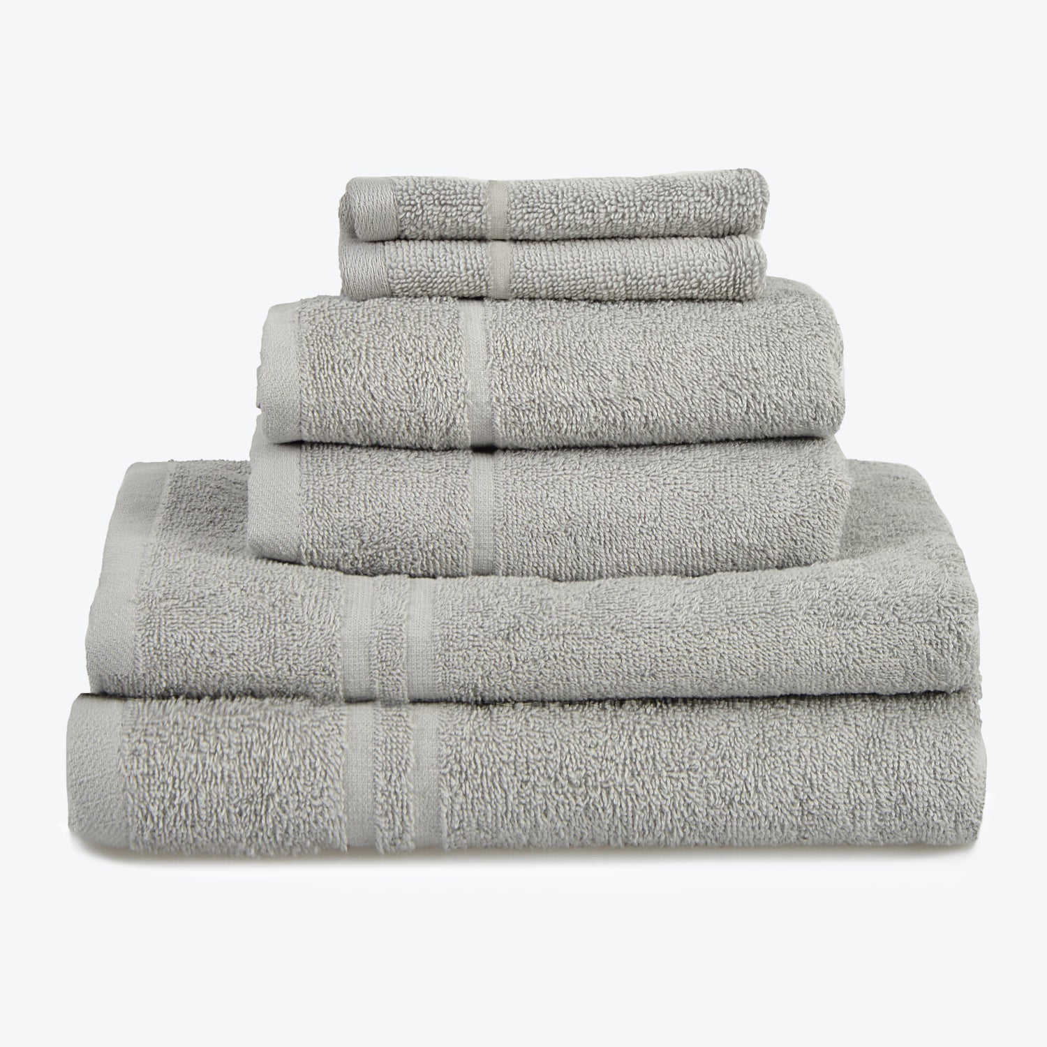 Hotel Quality Towel Bale - Silver Grey 6pc Towel Set