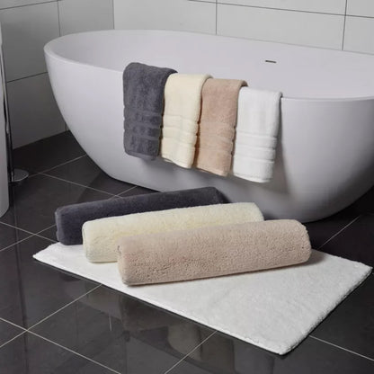 2pk Quick Dry Bath Rug Set Light Gray - Threshold™