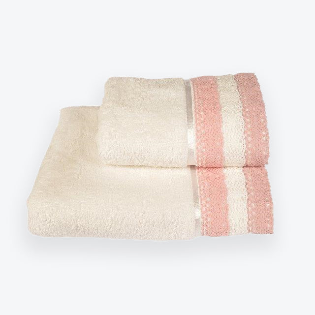 Lauren Lace Edge Vintage Cotton Bath Towels