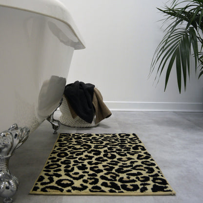 Leopard Print Microfibre Bath Mat