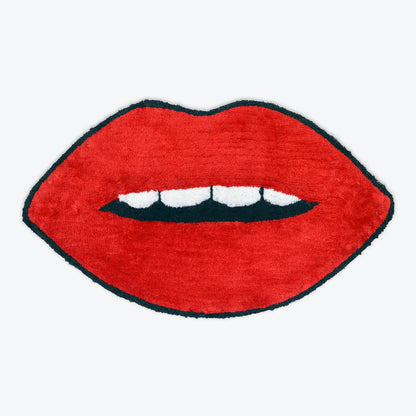 Red Lips Rug - Fun Bath Mat