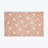 blush patterned geometric bath mat