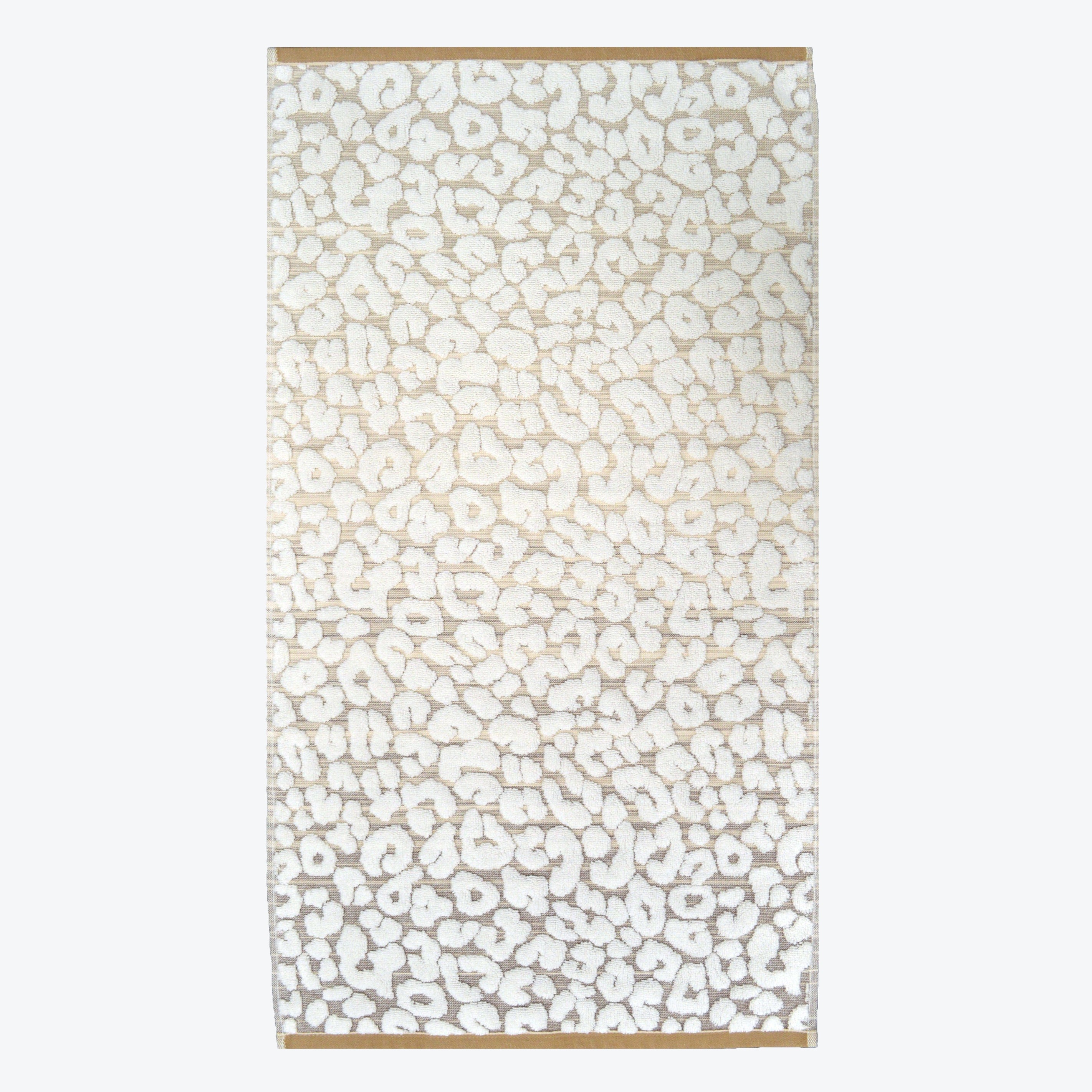 Natural/Beige Leopard print towel - Stylish patterned towels for the bathroom