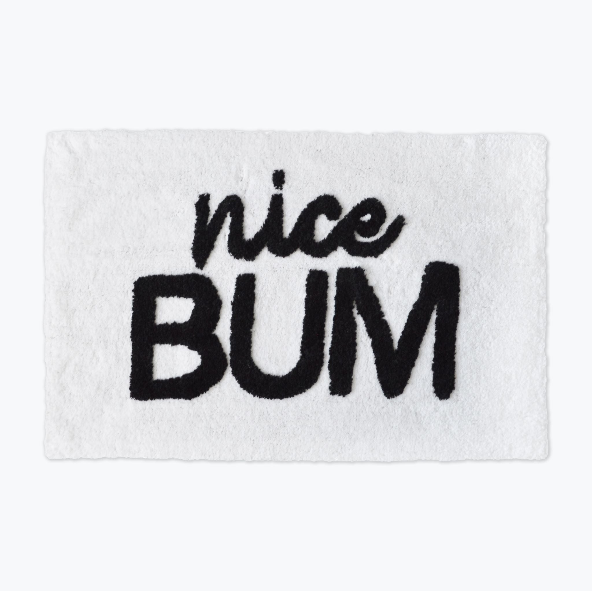 Nice Bum Bath Mat - Funny Slogan Bathroom Mats