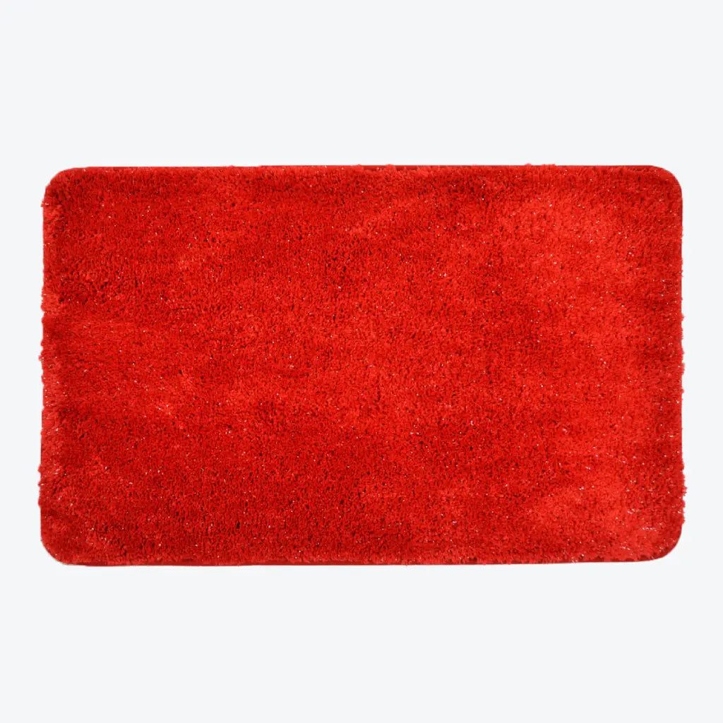 Red Sparkle Bath Mat