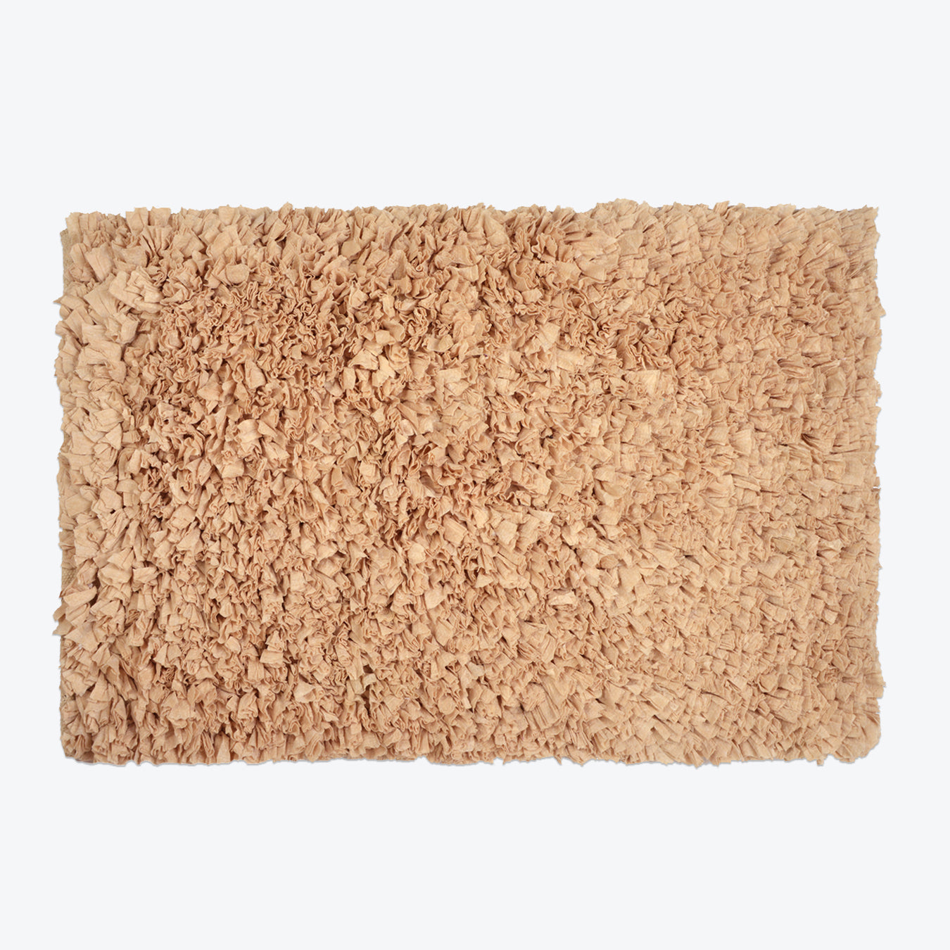 Ruffle Bath Mat with Shaggy Deep Pile