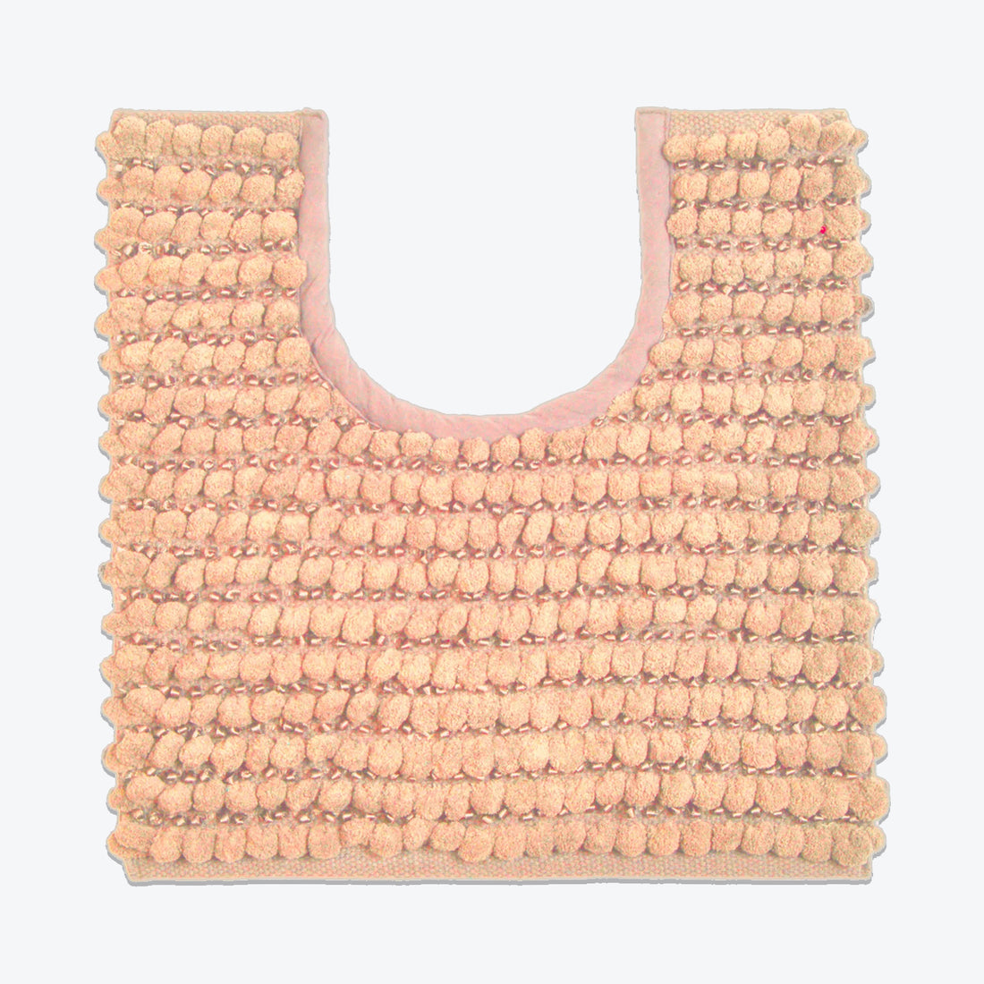 Blush Sparkle Pedestal Mat - Chunky Bobbles