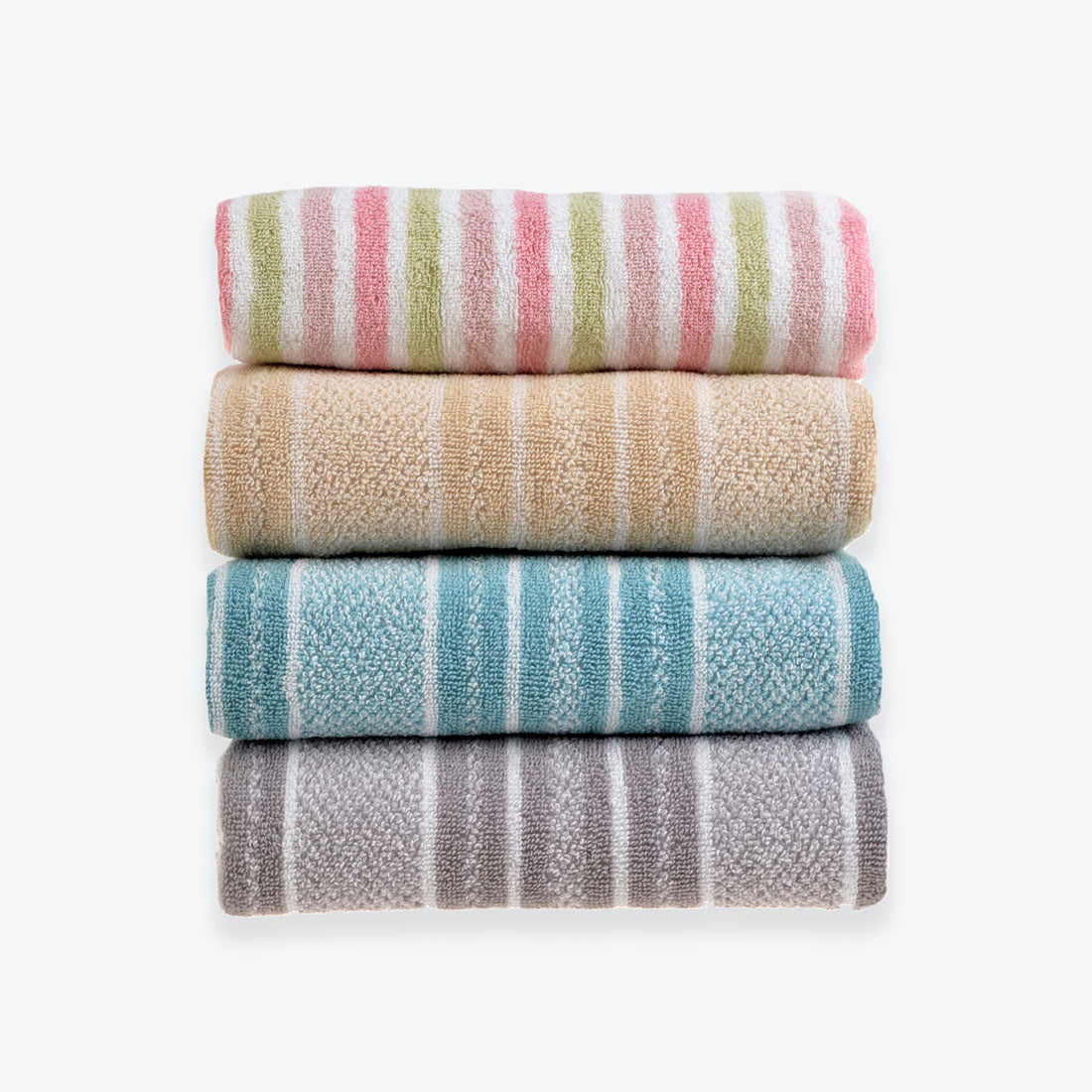 Striped Patterned Towels - Hand Towel, Bath Towel, Bath Sheet