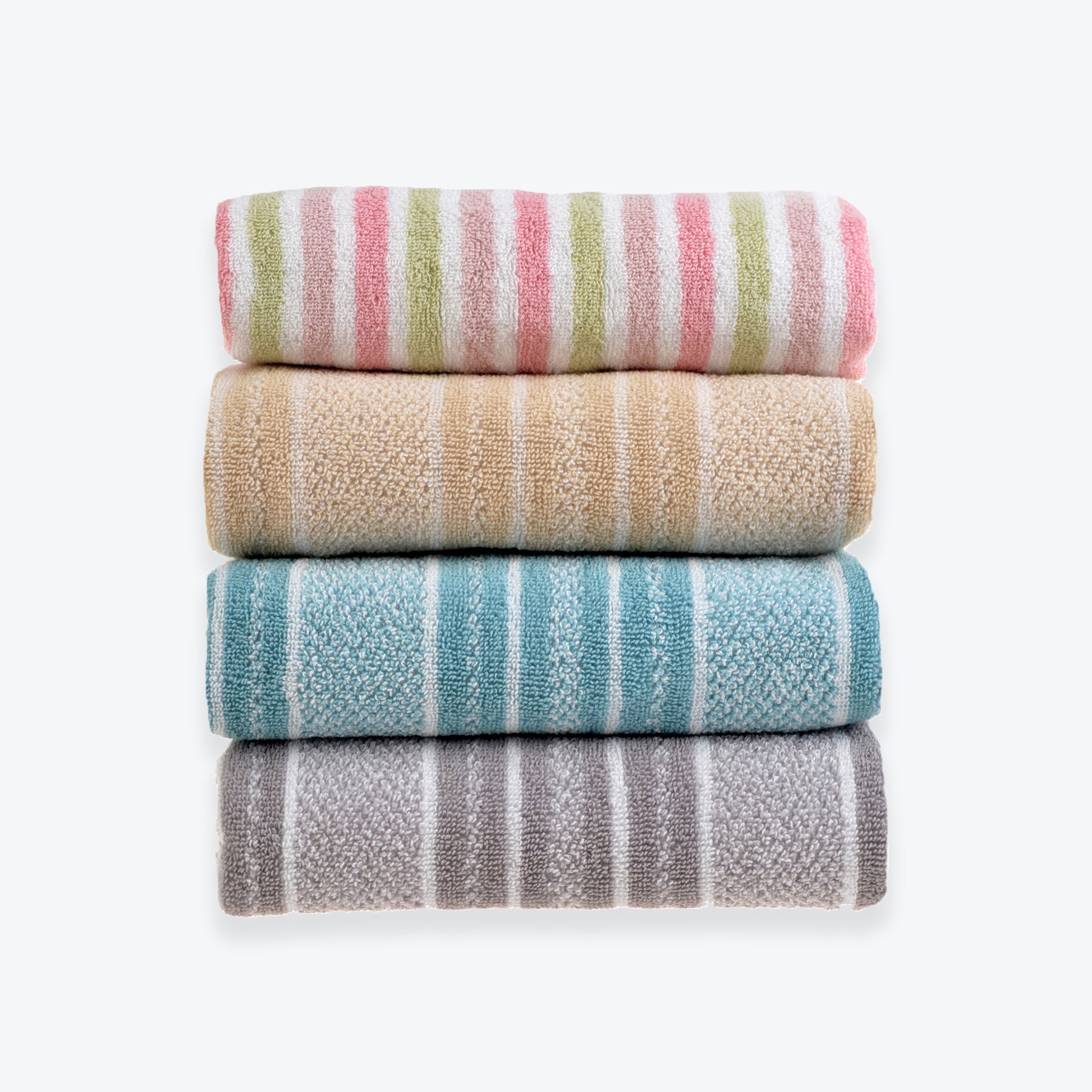 Striped Patterned Towels - Hand Towel, Bath Towel, Bath Sheet