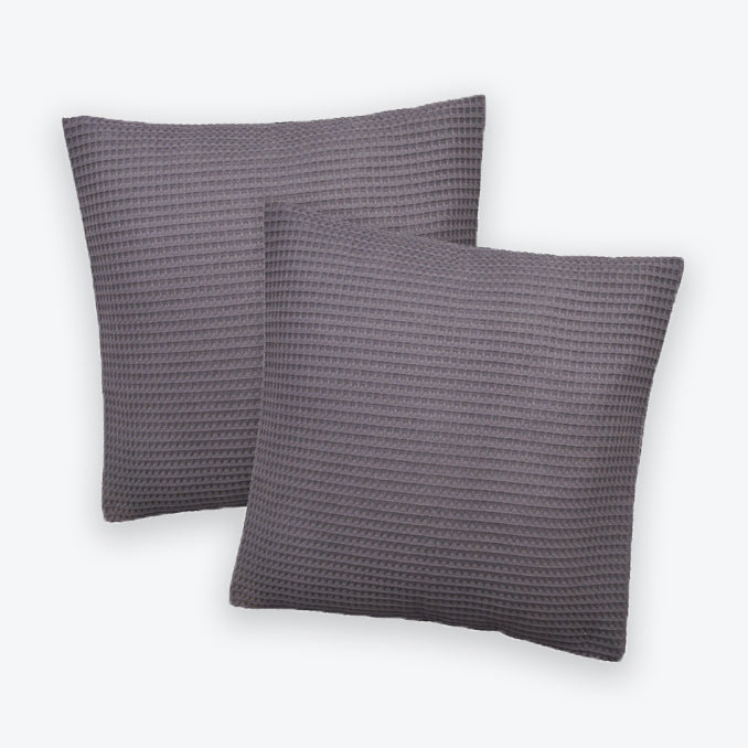 Grey waffle hot sale cushion