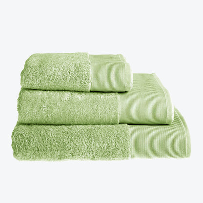 Green bamboo towel set