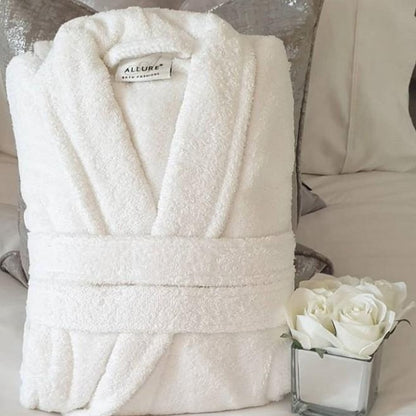 Hotel Luxury Unisex Bathrobe - 100% Cotton - Allure Bath Fashions
